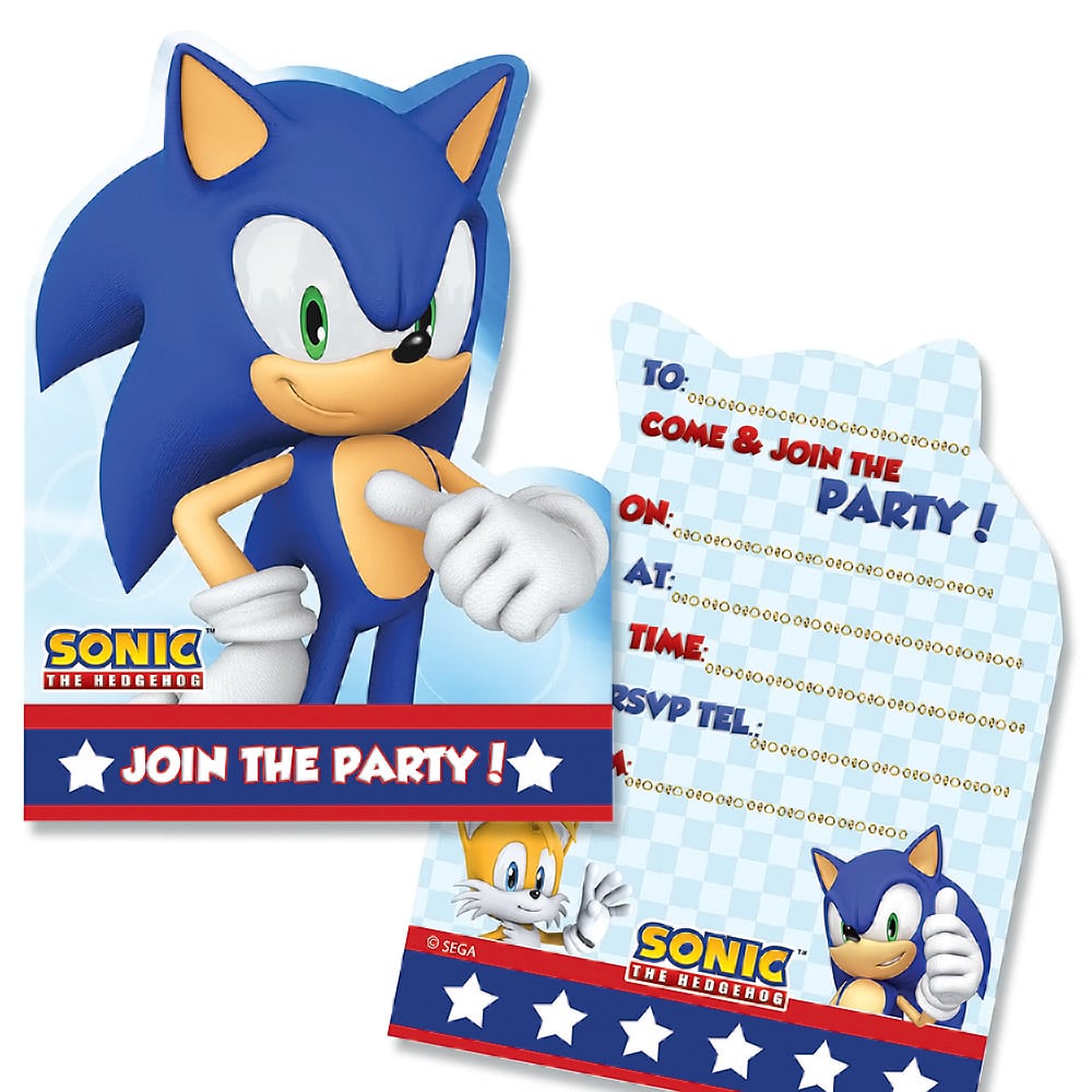 Doc  504360  Sonic Birthday Invitations â Sonic The Hedgehog